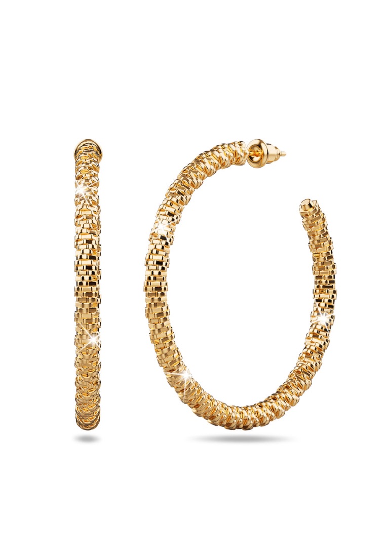 Obsession OBSESSION Gold Crust Open-Cut Hoop Earrings