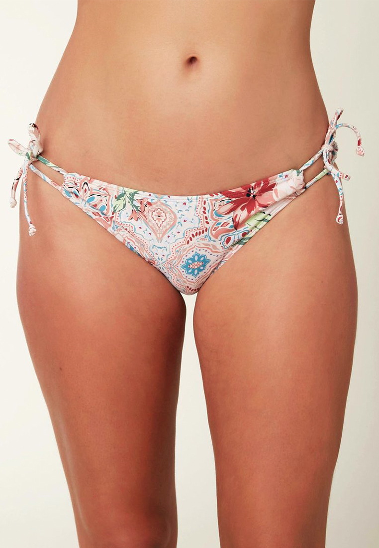 O'Neill Mina Naples Side Tie Full Bikini Bottoms - Vanila Cream
