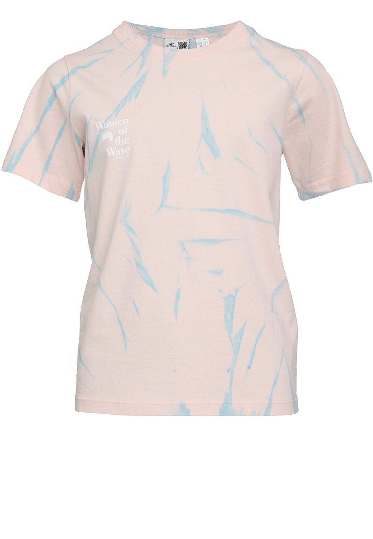 O'Neill Noos Wow Girls' T-shirt - Pink Tie Dye