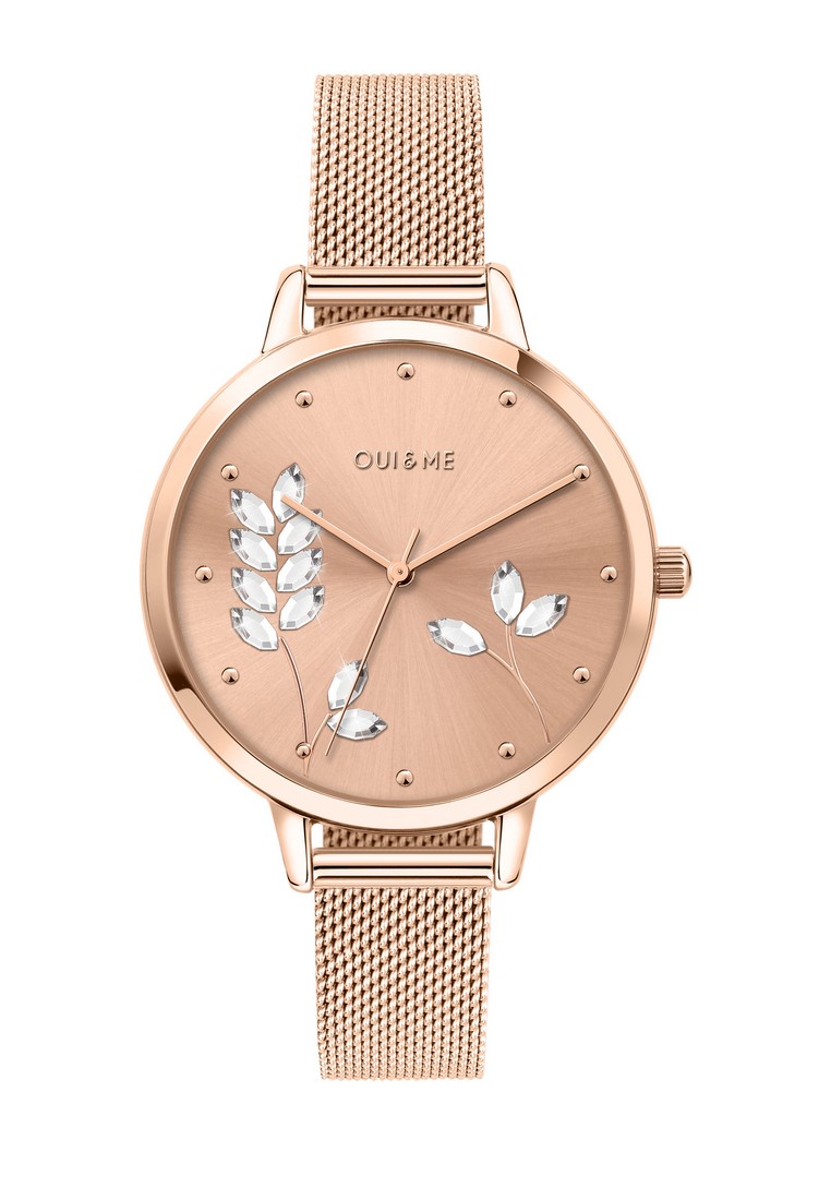 [環保腕錶] Oui & Me OUI&ME Grande Fleurette 玫瑰金鋼帶女裝碗錶 ME010155
