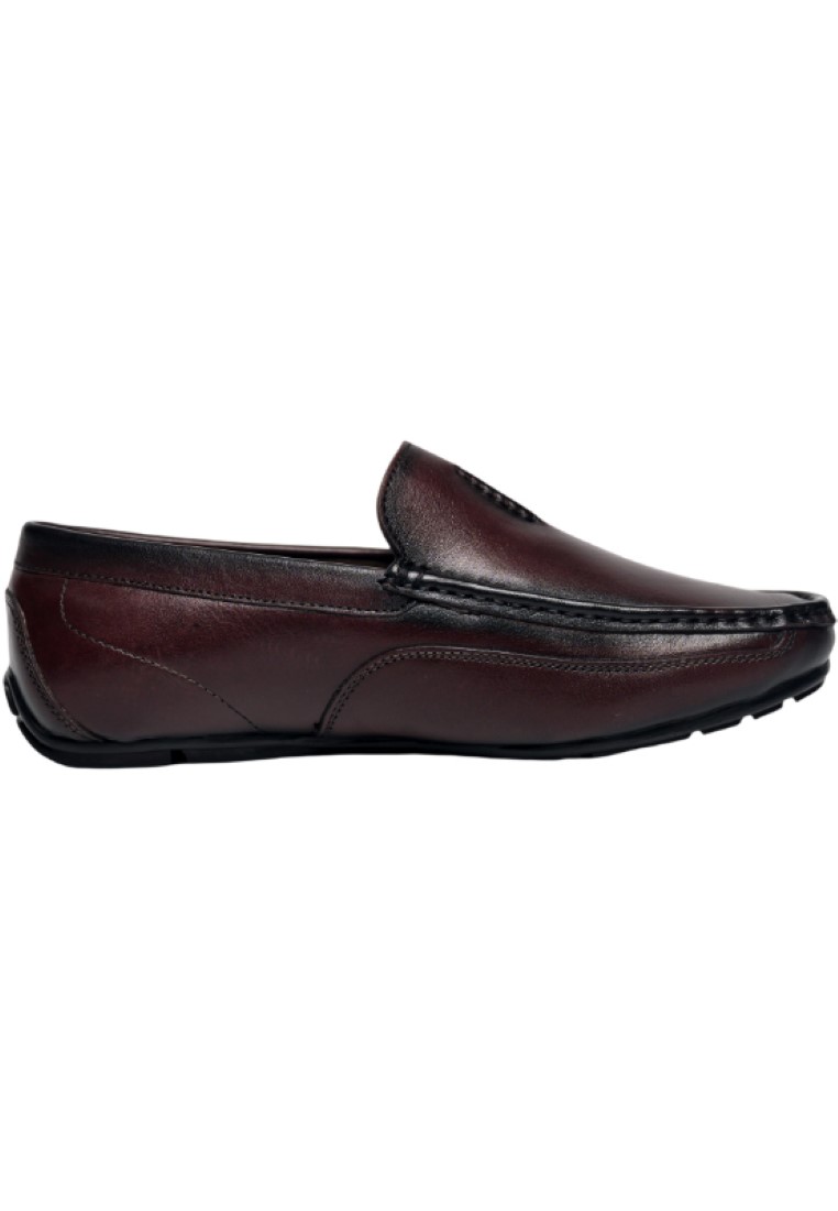 Oxhide Cherry Loafers/Slip Ons 皮革休閒鞋男士透氣牛皮革舒適駕駛鞋-OXHIDE B1 N6