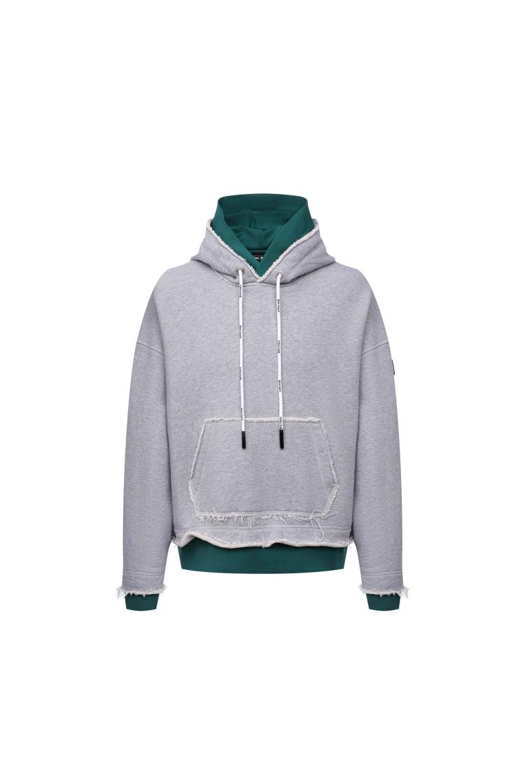 Palm Angels Double Layered Hoodie - PALM ANGELS - Grey