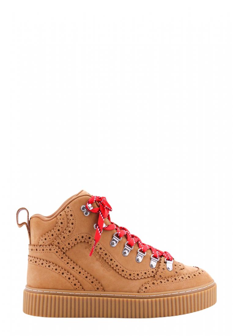 Palm Angels Suede brouge boots - PALM ANGELS - Beige