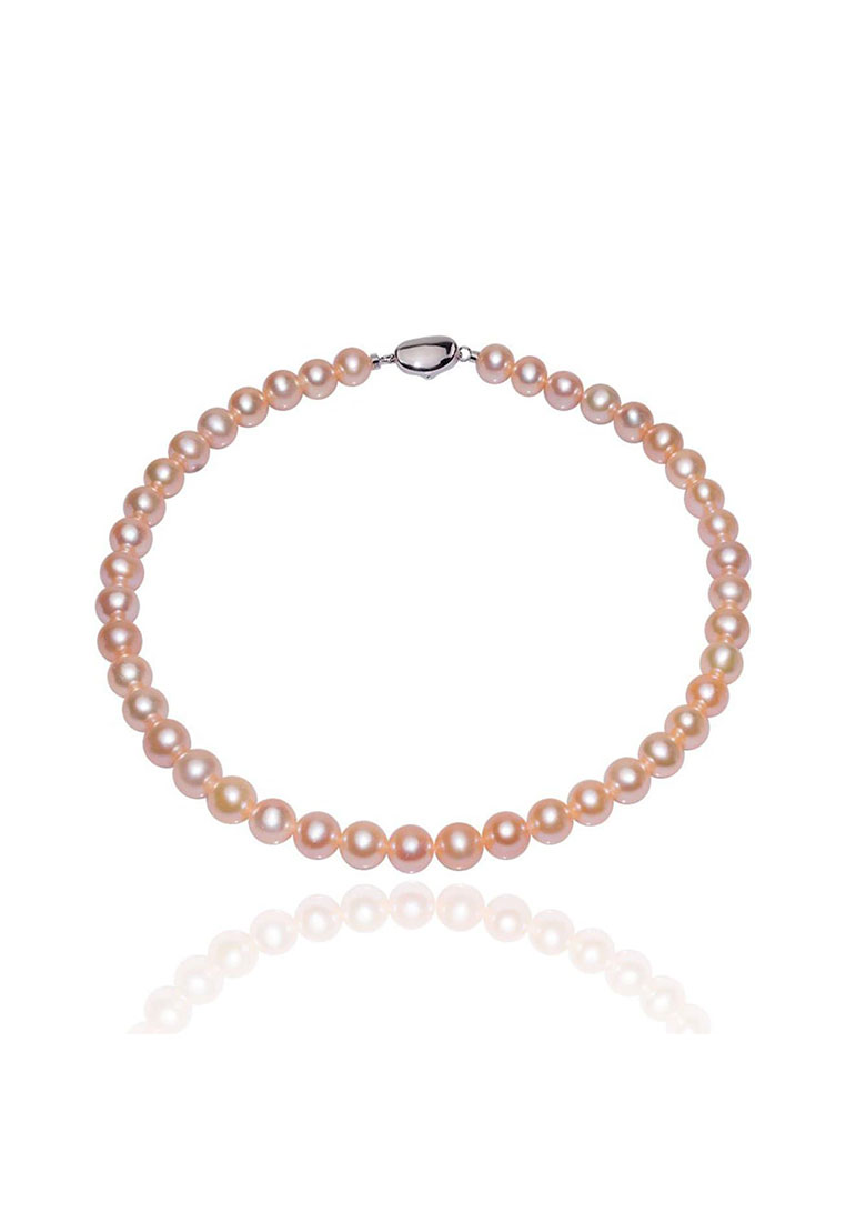 Pearly Lustre 優雅淡水粉紅珍珠項鍊 WN00195