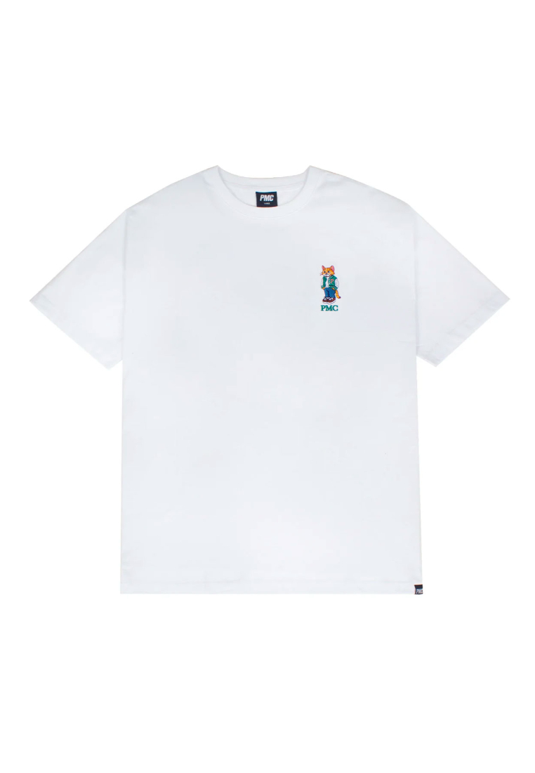 Pestle & Mortar Clothing College Cat Tee White