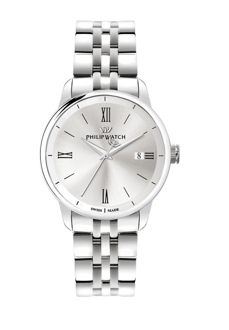 【Swiss Made】Philip Watch Anniversary 40mm White Silver Dial Men's Quartz Watch R8253150039-10 ATM Waterproof