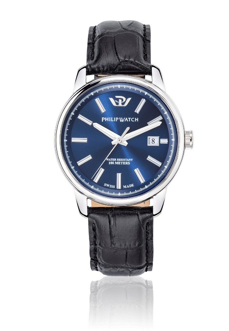 【Swiss Made】Philip Watch Kent 40mm Blue Sunray Dial Men's Quartz Watch R8251178013-10 ATM Waterproof