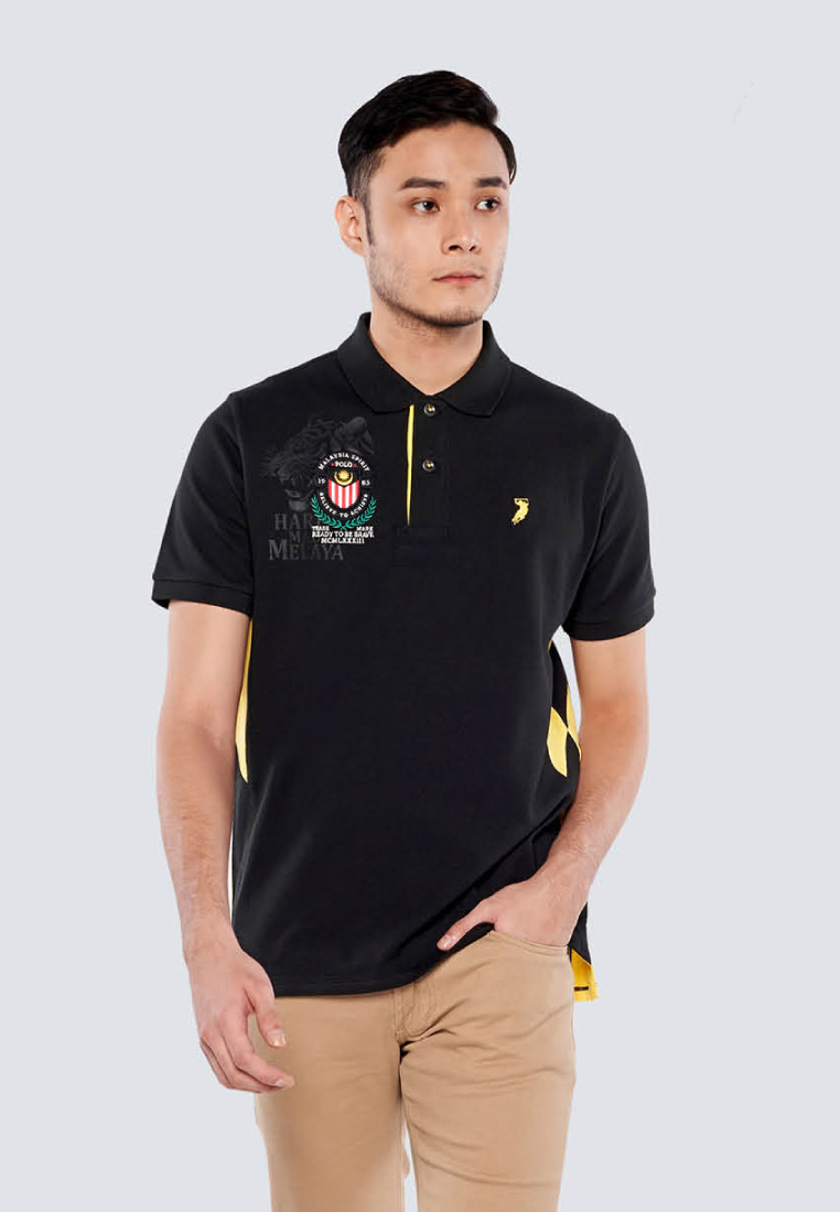 POLO HAUS Polo Haus - Men’s Regular Fit Malaysia Flag Design Polo Tee