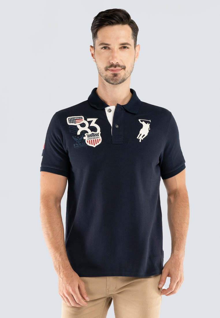 POLO HAUS Polo Haus - Men’s Signature Fit Numbering Design Polo Tee