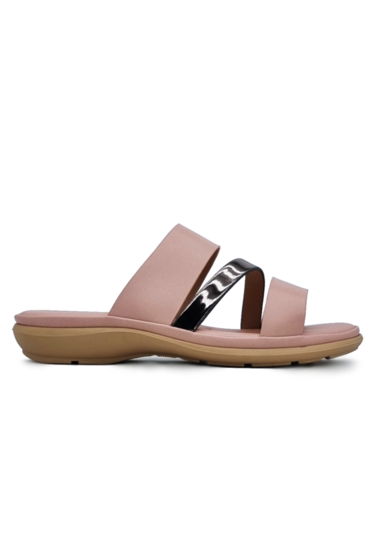 POLO HILL Ladies Contrasted Strap Sandals