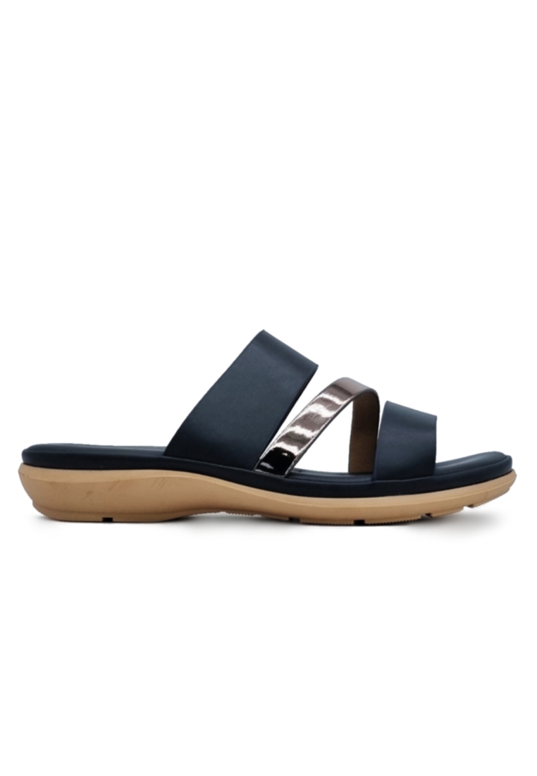 POLO HILL Ladies Contrasted Strap Sandals