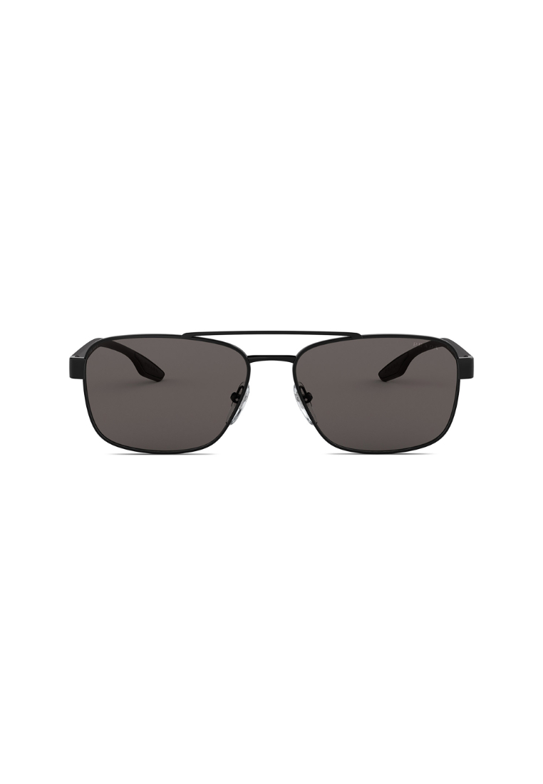 Prada Linea Rossa Men's Pillow Frame Black Metal Sunglasses - PS 51US
