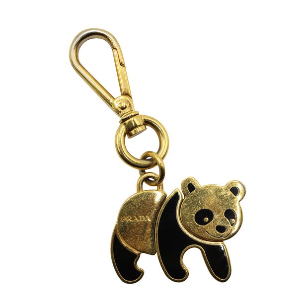 Prada Pre-Loved PRADA Panda Bear Key Ring & Bag Charm