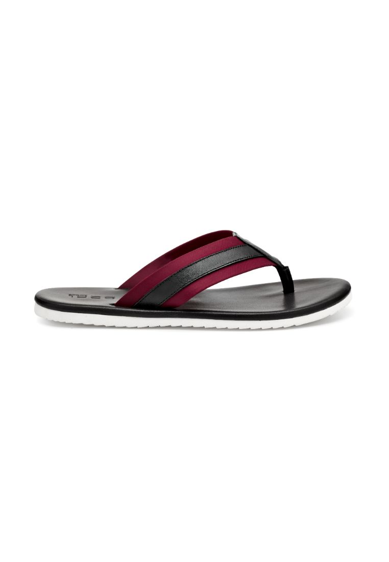 Projet1826 ARSEN THONG LEATHER SANDALS RED