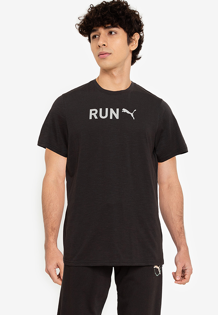 PUMA 男士跑步圖案T恤