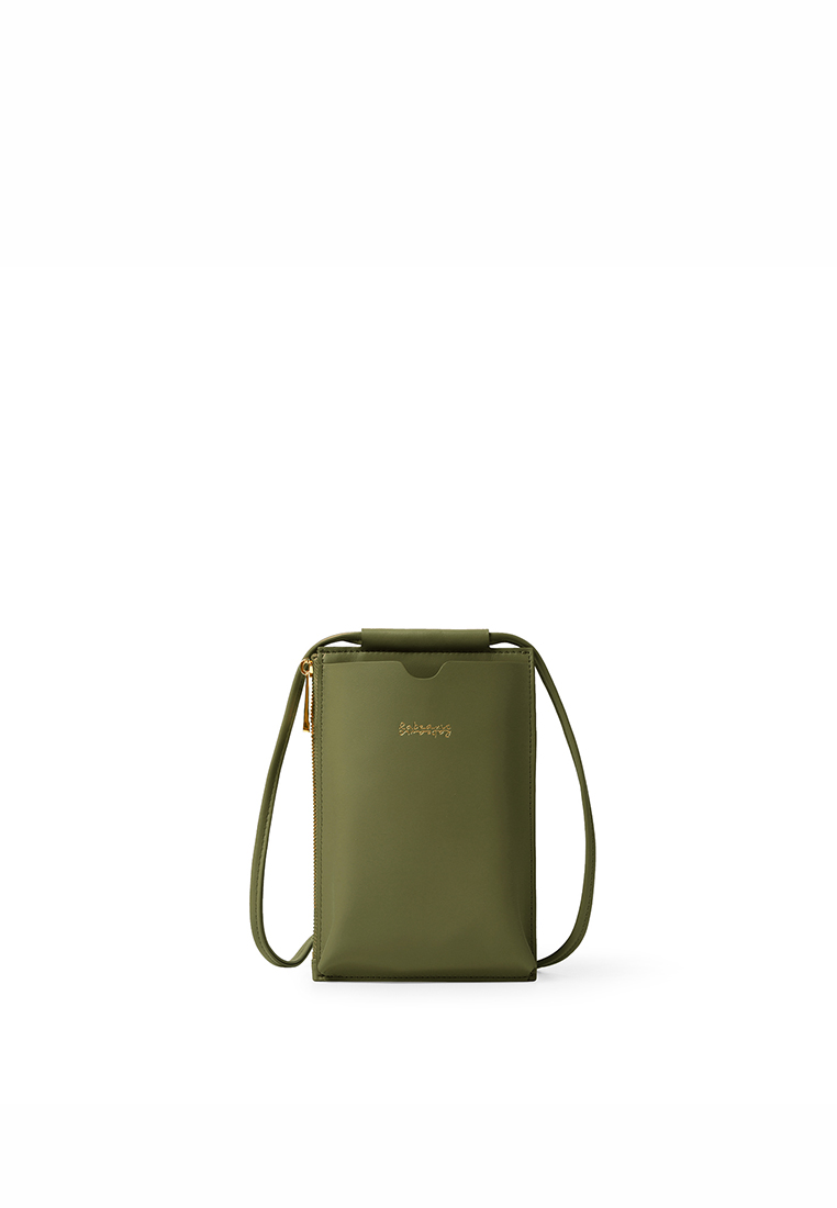 RABEANCO 斜背手機小袋 - 橄欖綠色