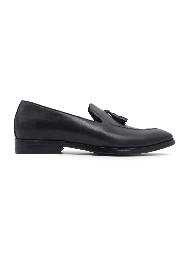 Rad Russel Suave Sunday Loafers with Tassels - Black