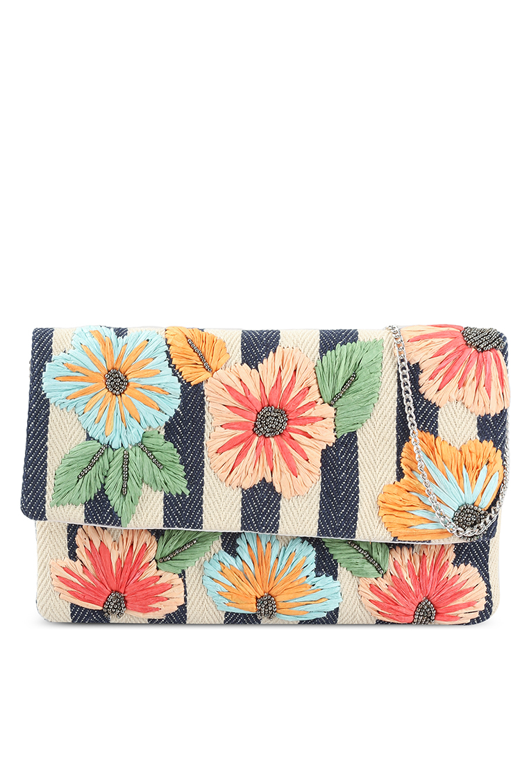 Red's Revenge Blossom Bliss Embroidered Clutch Bag