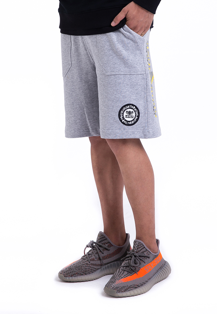 Reoparudo RPD A系品牌圖案反光印花短褲(灰色)