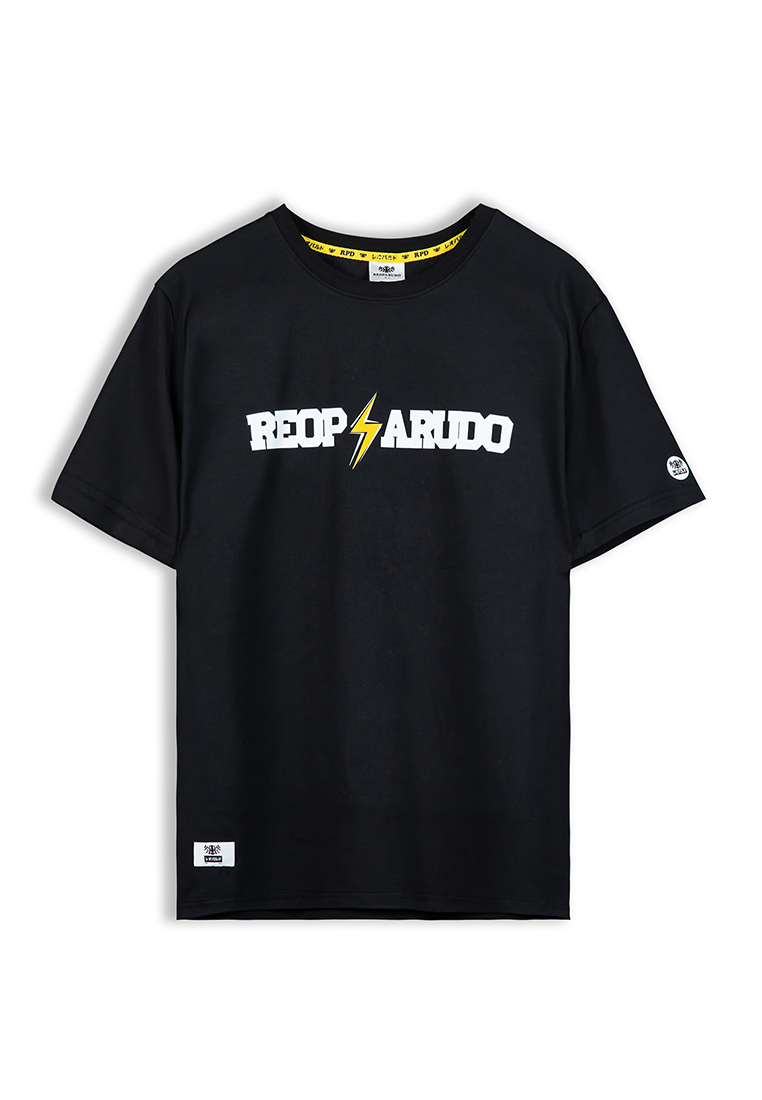 Reoparudo "雷神" 印花T恤 (黑色)