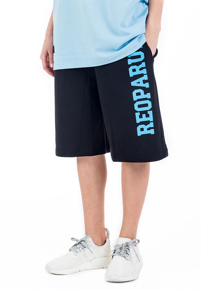 Reoparudo RPD 品牌粉藍色印花短褲 (黑色)