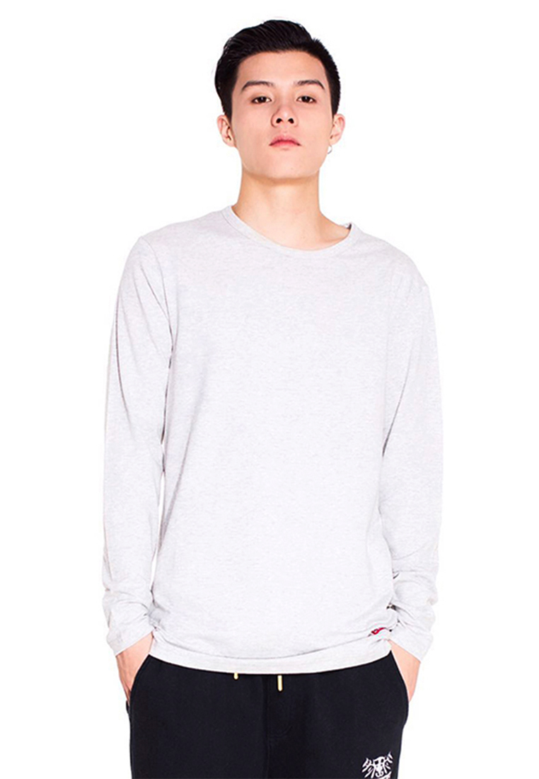 Reoparudo 品牌兩件裝純色長袖T恤(灰色)