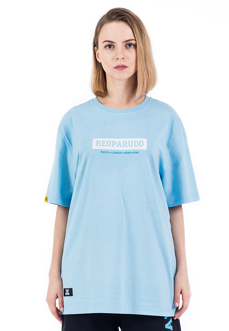 Reoparudo RPD 品牌印花T恤 (粉藍色)