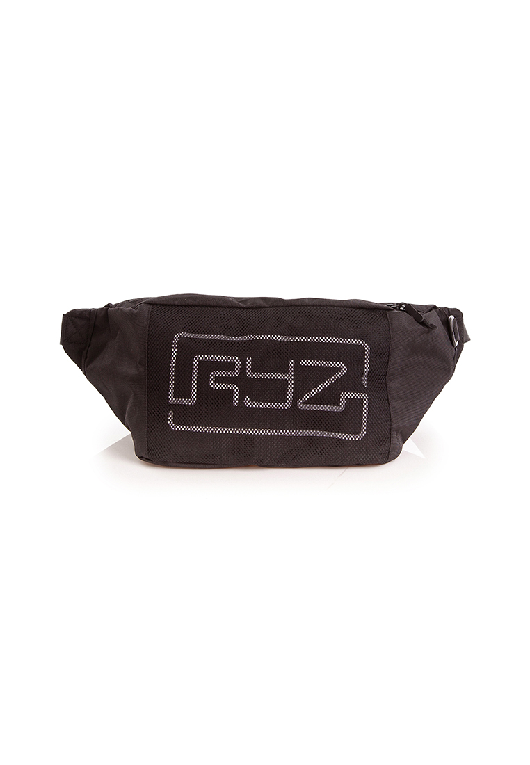 RYZ 斜挎包 多功能大容量戶外單肩斜跨包胸包 黑