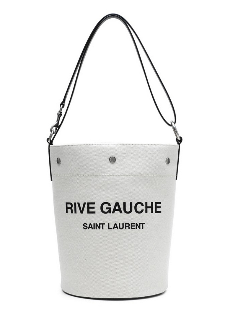 SAINT LAURENT Saint Laurent Rive Gauche 水桶包(白色)
