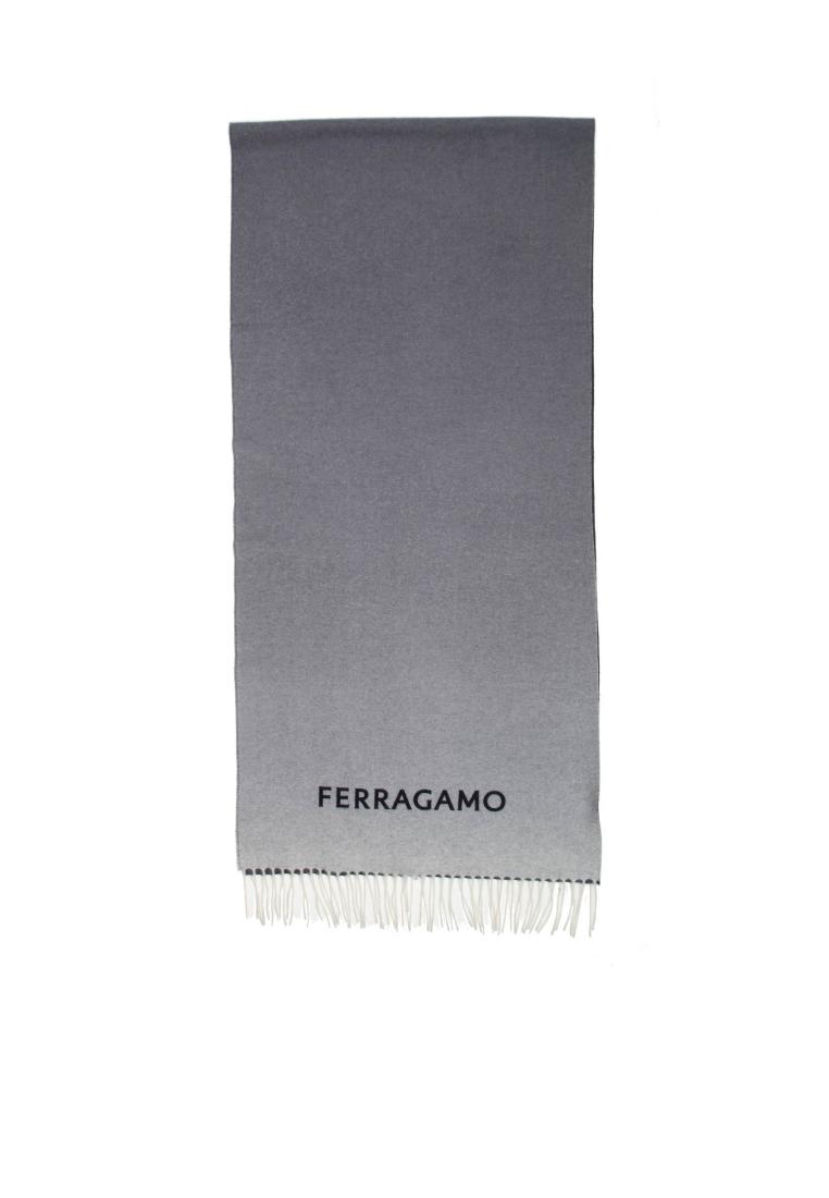 Salvatore Ferragamo Ferragamo scarf in cashmere nuance shaded effect - SALVATORE FERRAGAMO - Blue