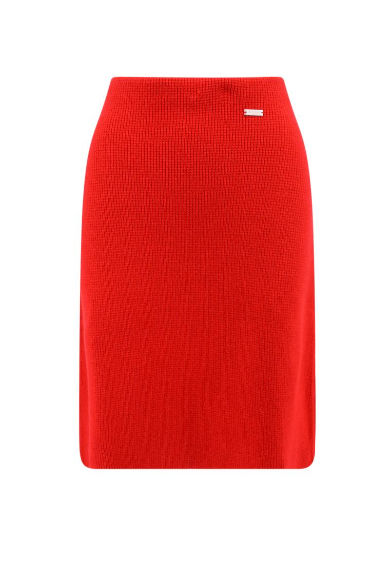 Salvatore Ferragamo Wool and cashmere skirt - SALVATORE FERRAGAMO - Red