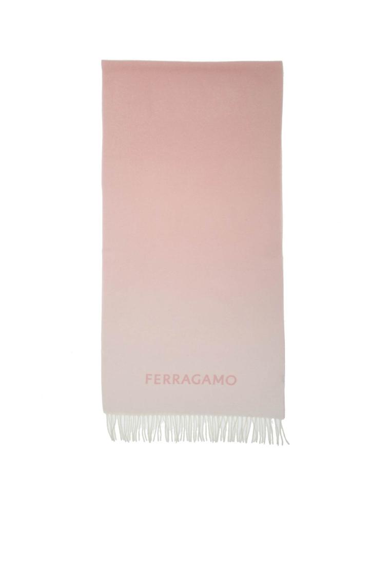 Salvatore Ferragamo Ferragamo scarf in cashmere nuance shaded effect - SALVATORE FERRAGAMO - Pink