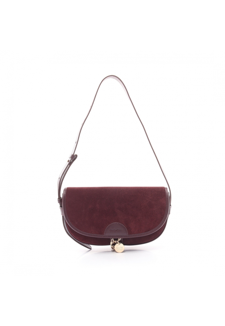 二奢 Pre-loved See by Chloé Shoulder bag suede leather Bordeaux