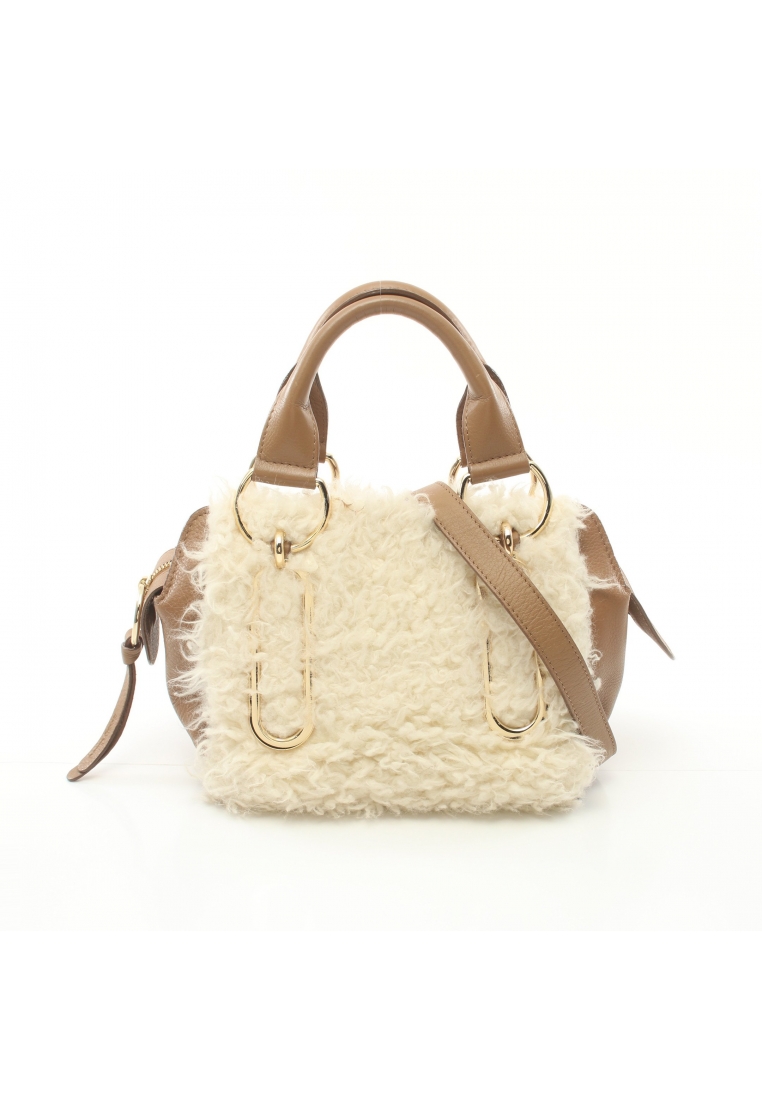 See by Chloe 二奢 Pre-loved See by Chloé Handbag Mouton off white light brown 2WAY