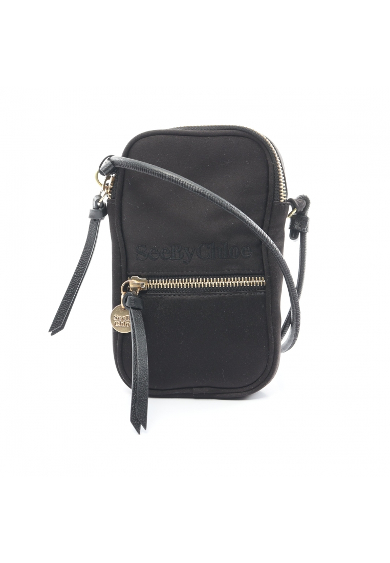 二奢 Pre-loved See by Chloé ESSENTIAL Shoulder bag satin leather black