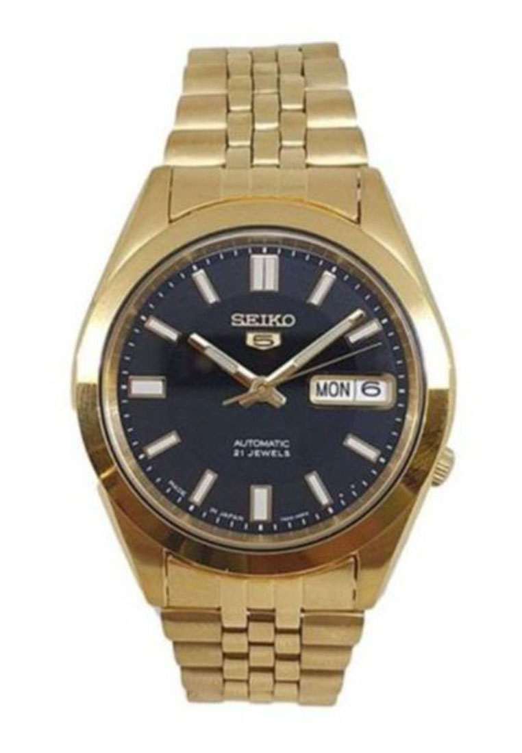 Seiko 5 Men's Gold Stainless Steel Automatic Watch SNKF86J