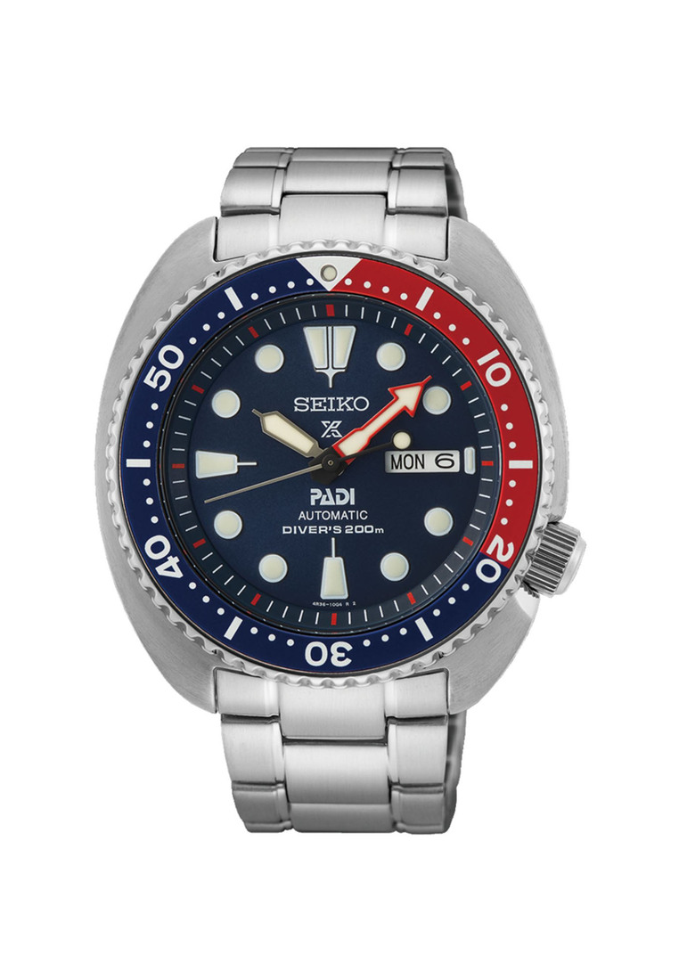 Seiko Prospex PADI Turtle SRPE99K1 Automatic Divers Watch | Men's Silver Stainless Steel Band