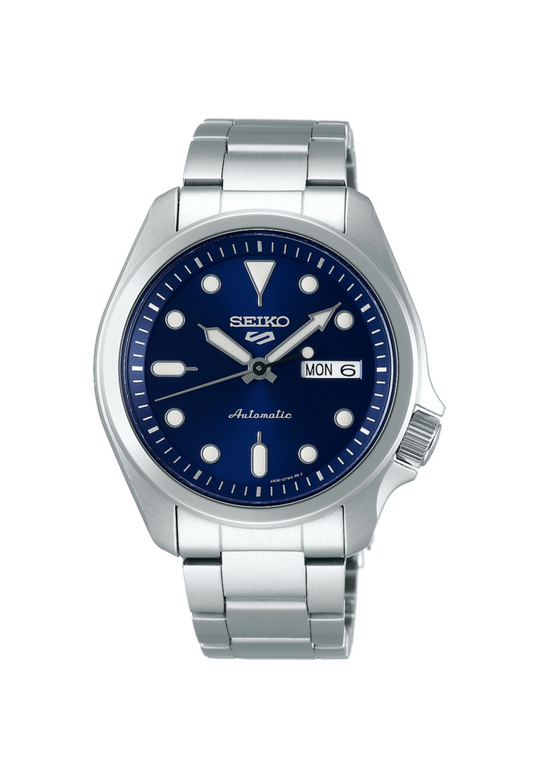 Seiko 5 Sports SRPE53K1 Superman Automatic Men's Watch | Blue Dial with Silver Stainless Steel Bracelet