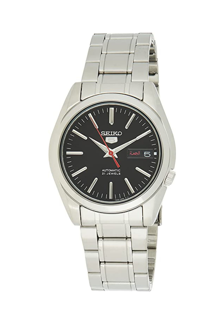 Seiko 5 Men's Automatic Watch SNKL45J with Silver Stainless Steel Band