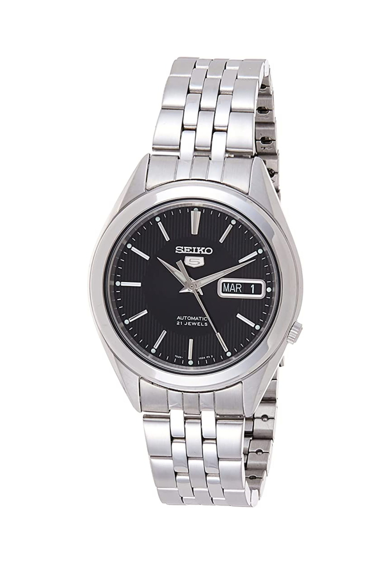 Seiko 5 Men's Automatic Watch SNKL23J with Silver Stainless Steel Band