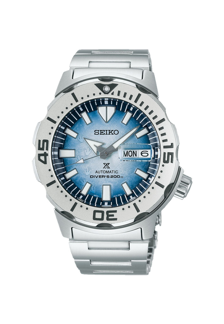 Seiko Prospex SRPG57K1 Monster Save The Ocean Blue Penguin Antarctica Men's 200M Automatic Diver's Watch