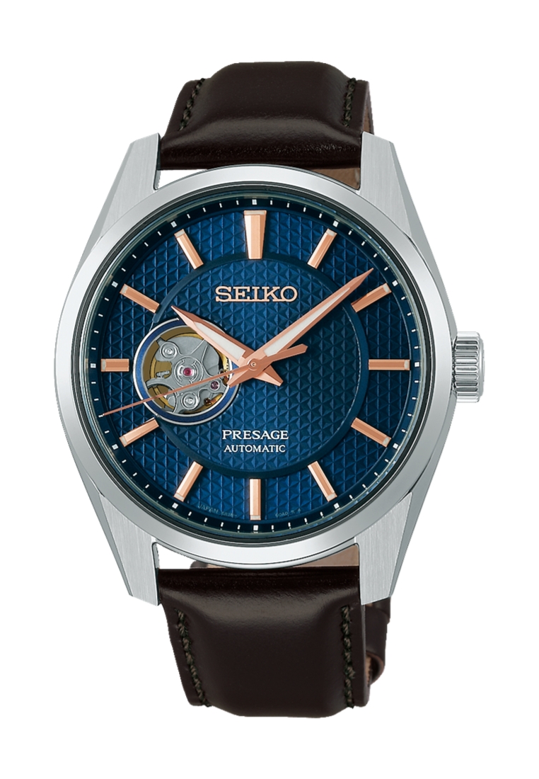 Seiko Presage Sharp Edged 『Midnight』 Blue Dial Open Heart Design Automatic Watch SPB311J1