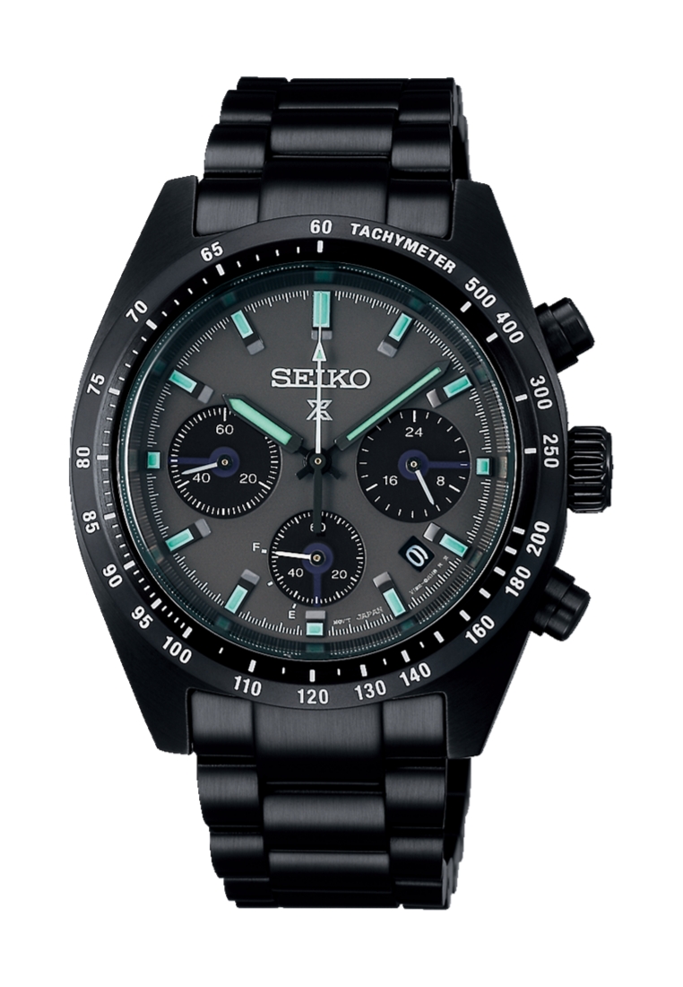 Seiko Prospex Speedtimer The Black Series Solar Black Stainless Steel Band Chronograph Watch SSC917P1