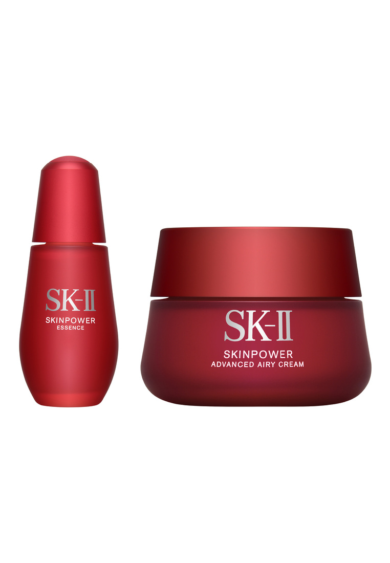 SK-II 2件套裝 美之匙 SKII 精華露"小紅瓶" 50ml + 美之匙 SKII 致臻能量輕盈精華霜 80g