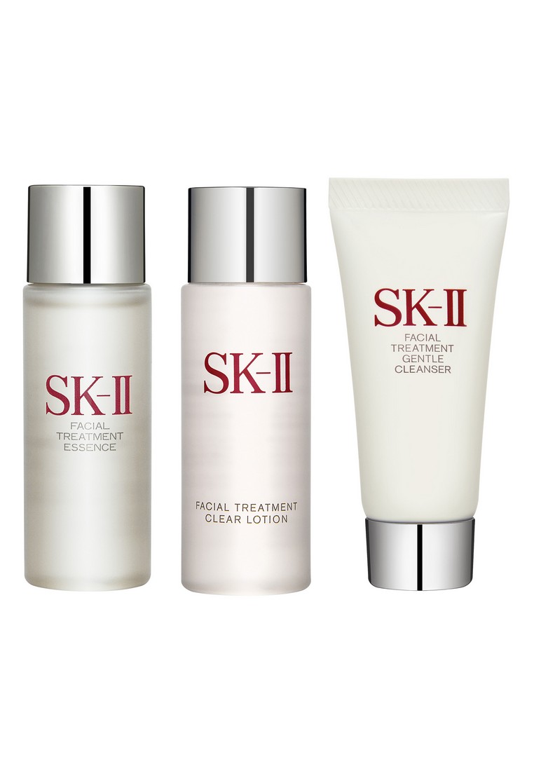 SK-II 3件套裝 Facial Treatment 護膚精華 30ml + 淨肌護膚潔面乳 20g + 嫩膚清瑩露 30ml 旅行裝組合