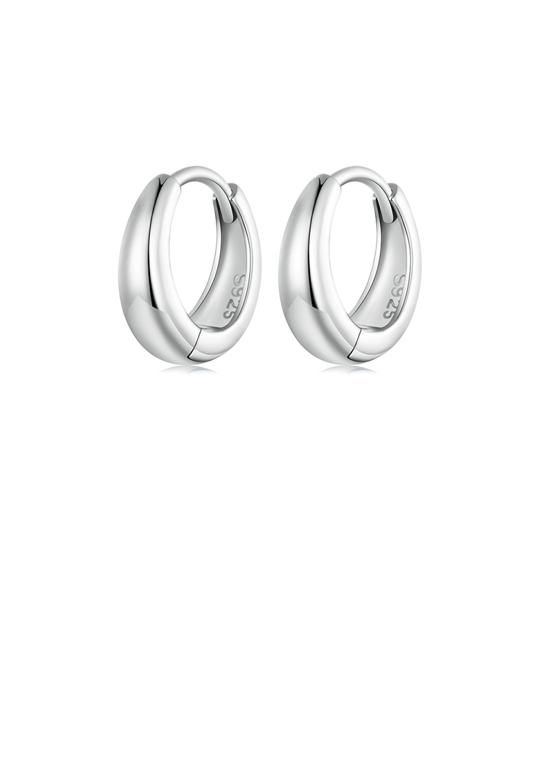 SOEOES 925純銀簡約時尚幾何耳環