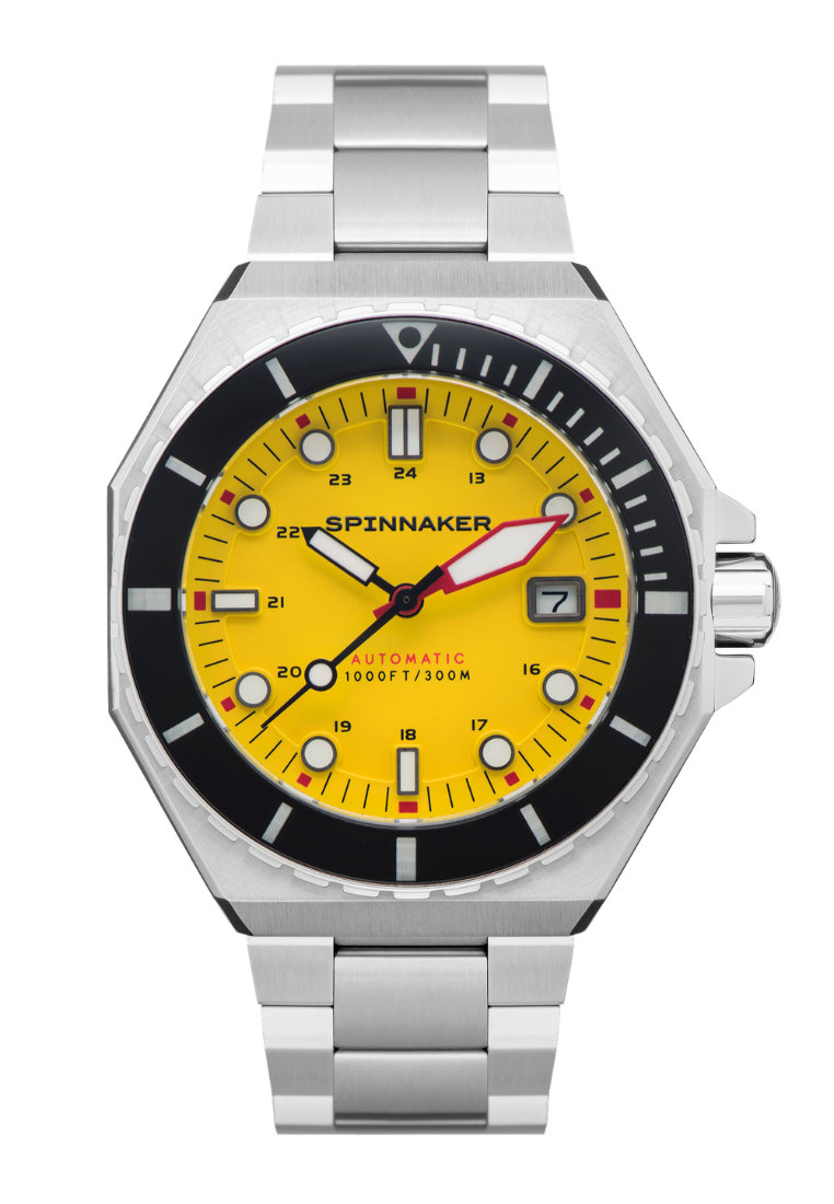 Spinnaker Men's 44mm Dumas Automatic Watch With Stainless Steel Solid Stainless Steel Bracelet SP-5081