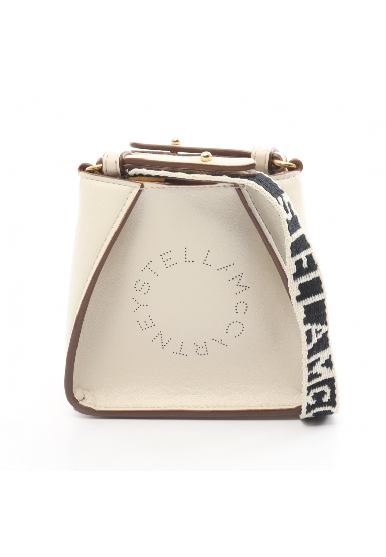 二奢 Pre-loved STELLA MCCARTNEY stella logo micro mini Shoulder bag Fake leather off white