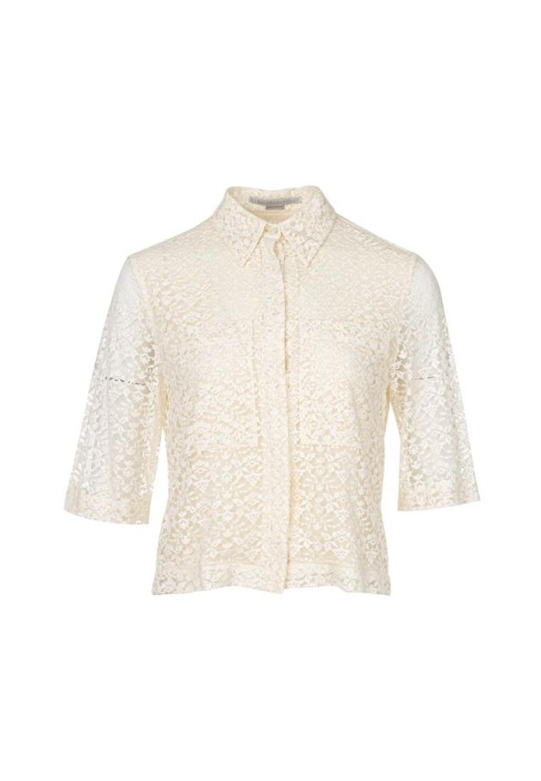 Pre-Loved STELLA MCCARTNEY Cropped Lace Short Sleeve Shirt