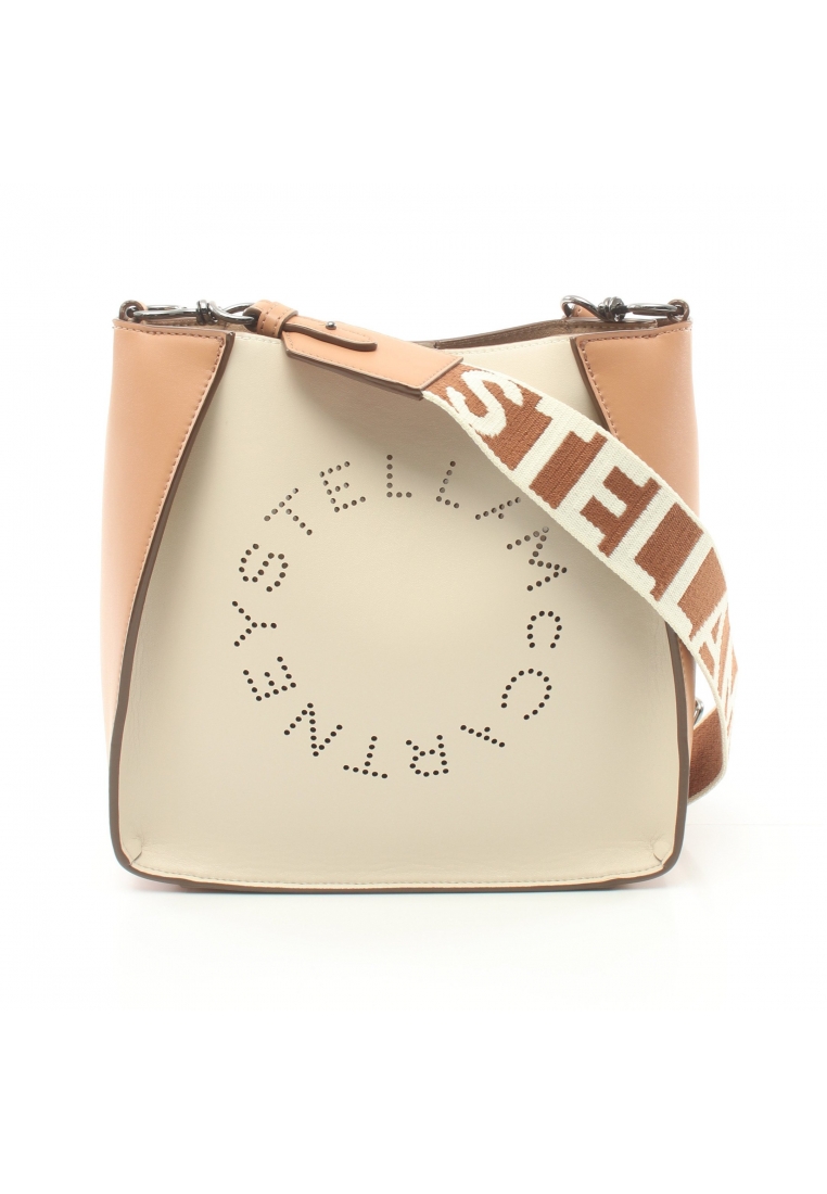 二奢 Pre-loved STELLA MCCARTNEY stella logo crossbody Shoulder bag Fake leather light beige light brown